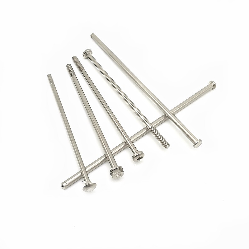 Long Screw Flange Hexagon Bolt Stainless Steel Machine Screw
