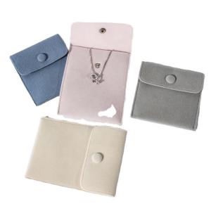 China Promotional Small Luxury Jewelry Packaging Pouches Velvet Jewelry Drawstring Pouch wholesale