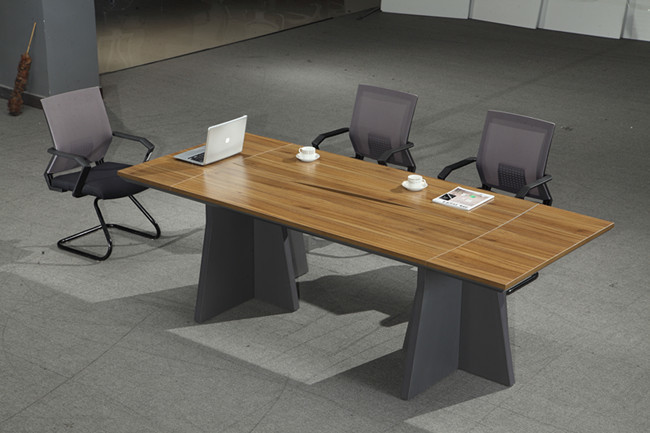 2.4 Meter Rectangular Melamine Conference Table OEM / ODM Service SGS Approved