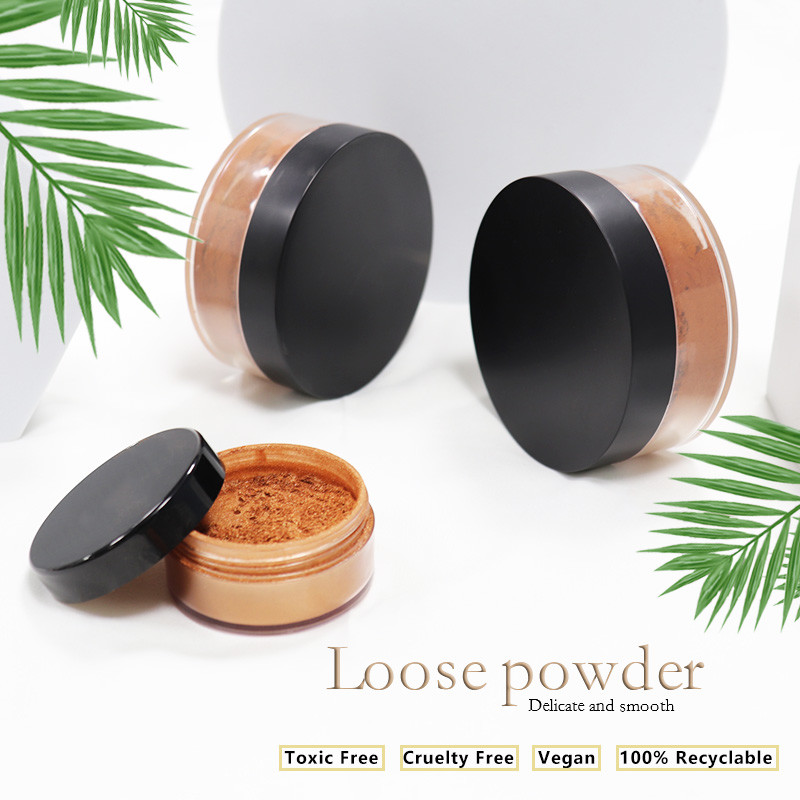 ISO Translucent 8 Color Loose Mineral Powder Vegan Cosmetics Makeup Powder