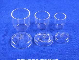 high purity transparent glass quartz crucible flat bottom capacity 10ml 20ml 30ml 50ml 100ml 120ml