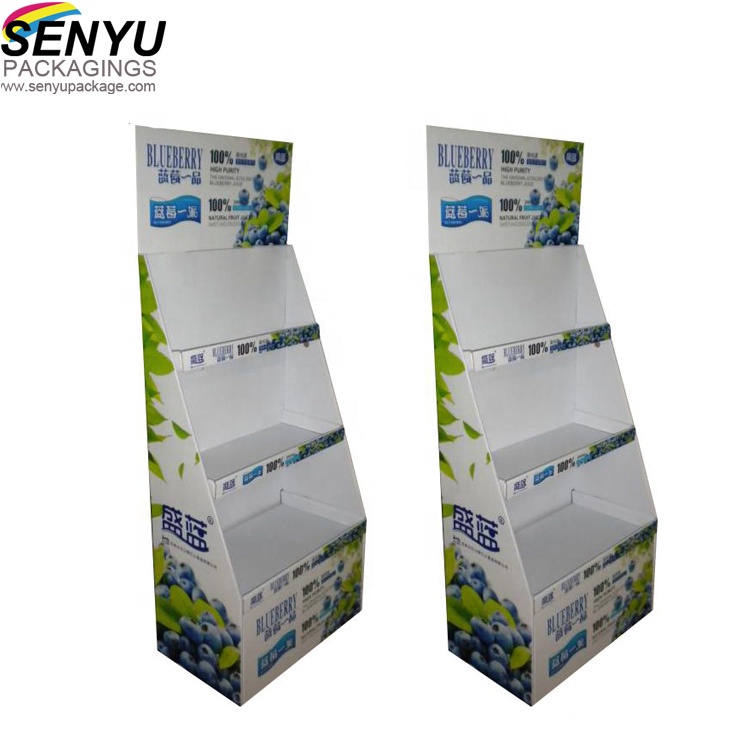 Cardboard Display Rack Potato Chip Advertising Recycled Paper Material