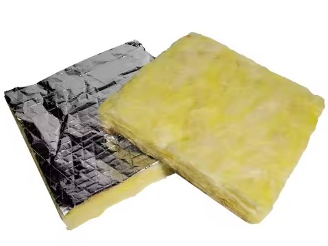 Resistant Most Chemicals Glass Wool Blanket 25-200mm Thermal Conductivity Type Fibers Roof Insulation With Fsk Foil