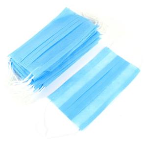 China Light Blue Melt Sprayed Anti Pollution Earloop Face Mask wholesale