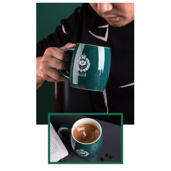 red blue polychrome printed coffee mugs wholesale engrave personalized custom logo plain white coffee cheap ceramic mug