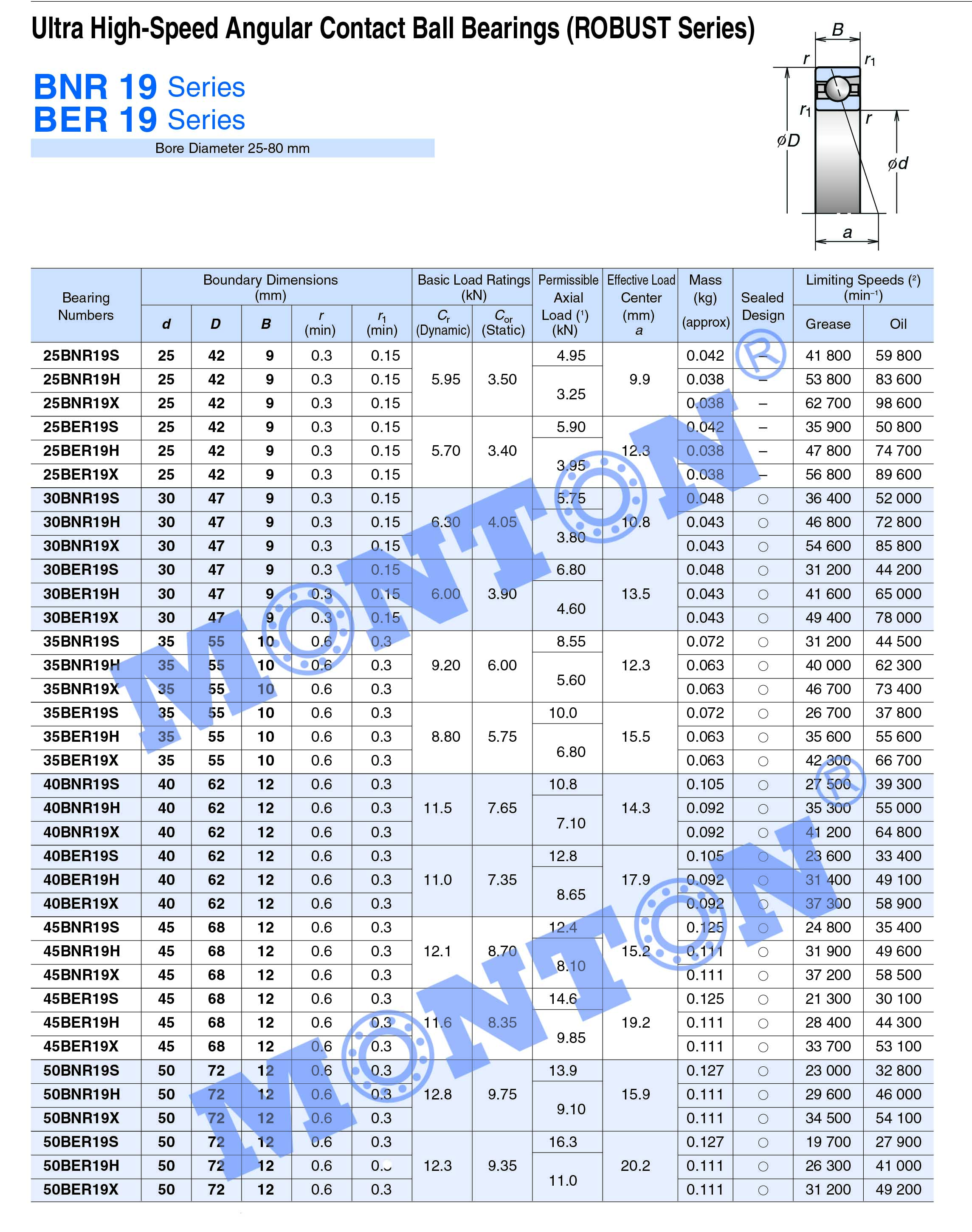 spindle bearings