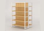 Nakajima Style Wooden Metal Shelving Unit Multi Storey For Supermarket /