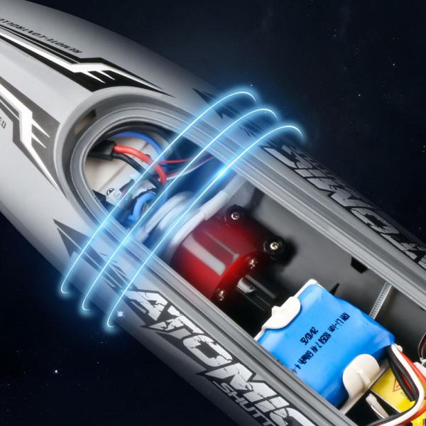 Electric Remote Control Boat in 1 18 Scale with Circulating Water Cooling and Alarm