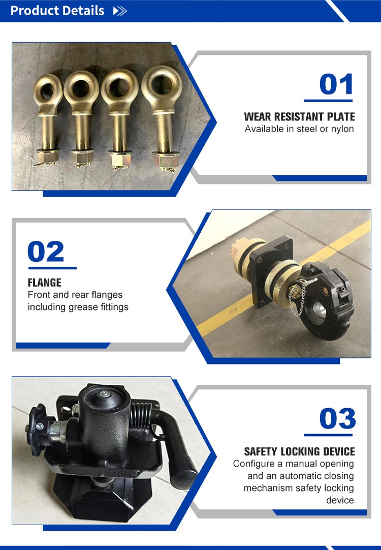 Trailer Towing Coupling Made in Pintle Hook Combination Hitch with Customized OE NO. and 160*100/140*80 Hole Pattern Coupling
