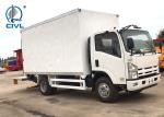 7 Ton Cargo Truck Isuzu Truck Stainless Steel Carriage 139kw Engine Van Truck