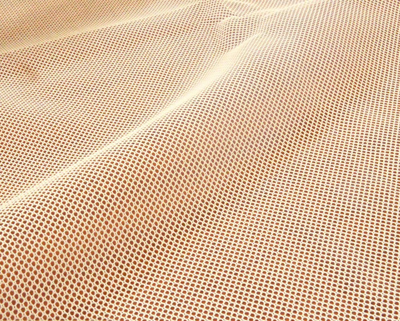 Elastic Polyester Mesh Fabric , Tear Resistant Breathable Poly Net Fabric