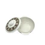 Kitchenware Serving Melamine Bowl Lid Non Toxic Tasteless Ripple