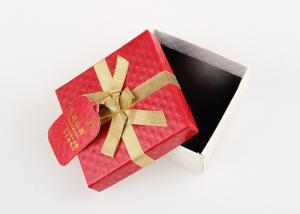China Red Present Packaing Cardboard Gift Boxes For Watch / Chocolate / Necklace wholesale