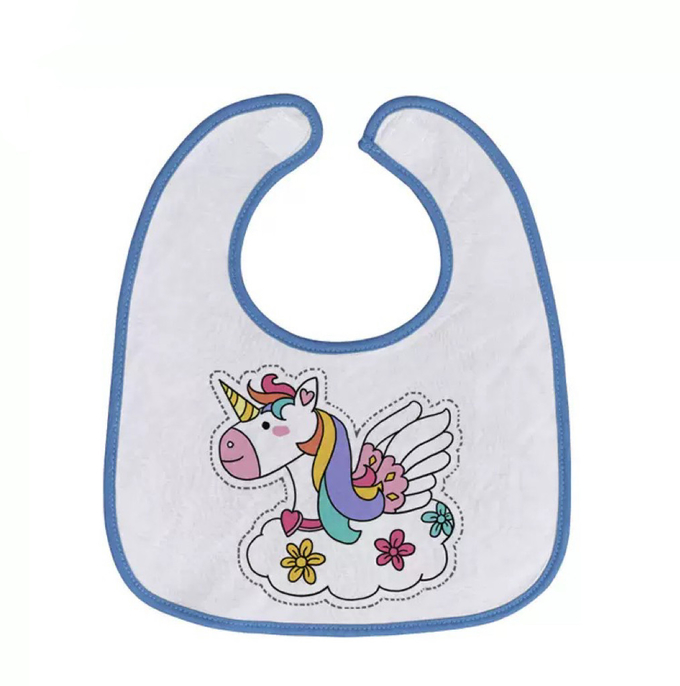 DIY Custom Blank Sublimation Polyester Cotton Baby Bibs