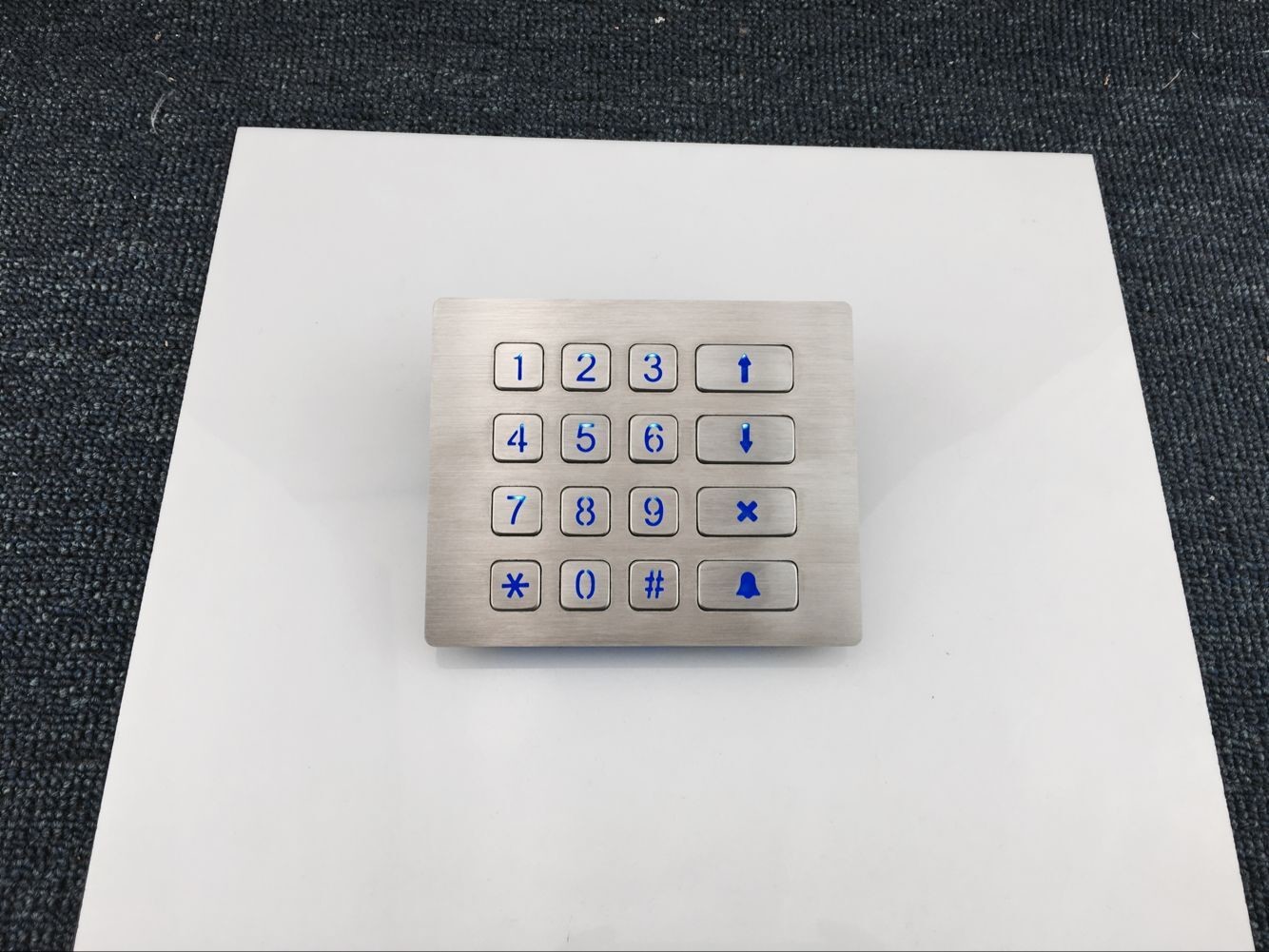 factory supply illuminated keypa metal keypad with 16 key buttons