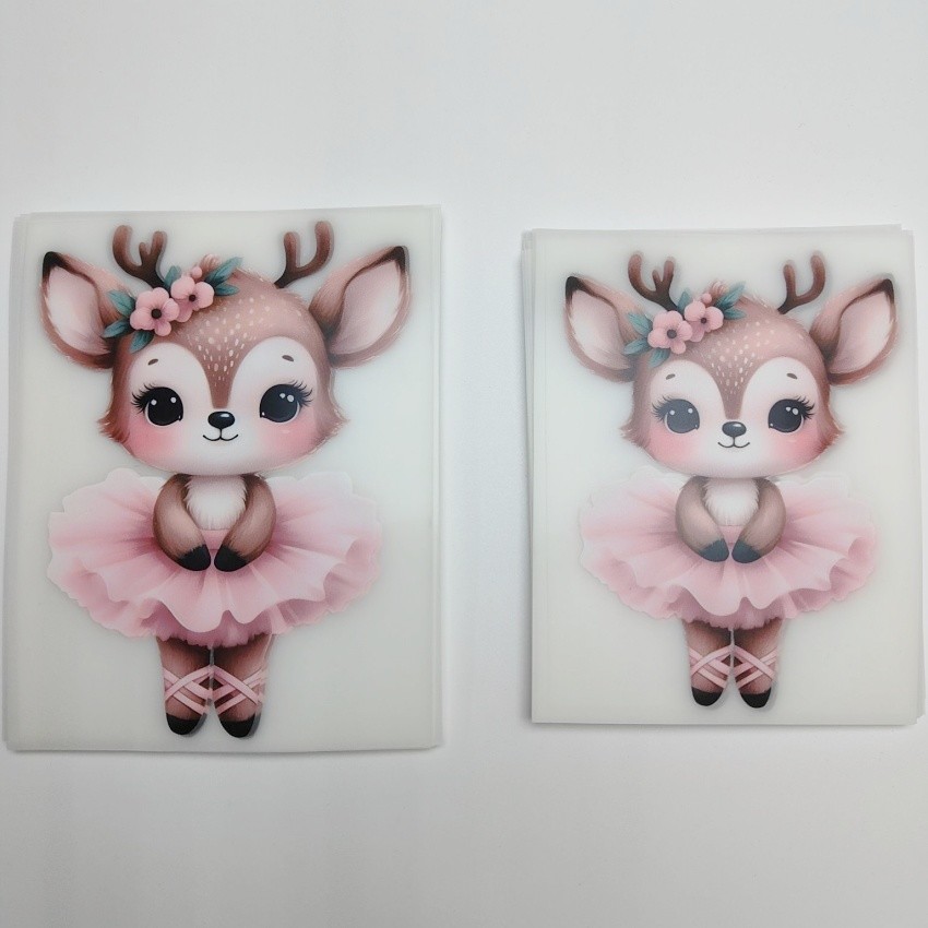 Cute Cartoon Characters Heat Press Dtf Transfer Sticker For Garment And Bags