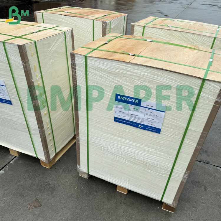 Premium Uncoated Smooth Cream Book Paper 70lb 80lb Text Paper 