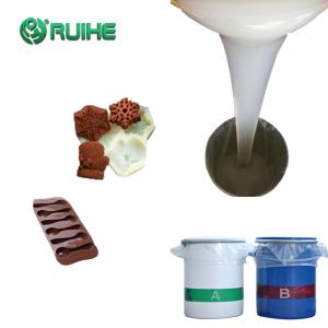 China Custom RTV2 Silicone Mold Making Rubber Food Grade Translucent Silicone Chocolate Mold on sale
