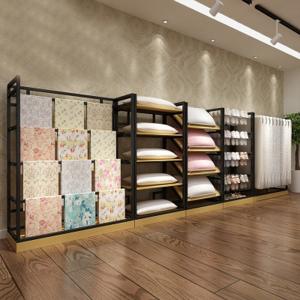 China Height 2200mm Width 450mm Metal And Wood Storage Shelves For Pillow And Quilt wholesale