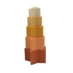 Hot Sale Baby Tower Soft Building Blocks Toys Silicone Star Stacking Cups