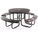 Factory Outlet Best Selling Picnic Table Park Round Metal Picnic Table Bench