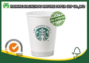 China Single Wall Branded Paper Coffee Cups Food Grade Full Colour Printing wholesale