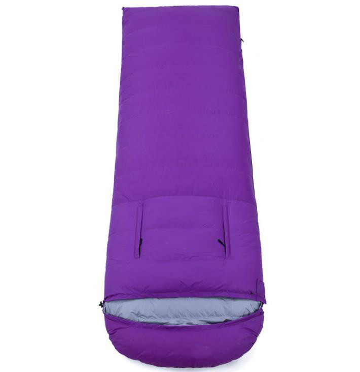 Lightweight Goose Down Sleeping Bags For Adults Pink Red Purple Blue Appearance