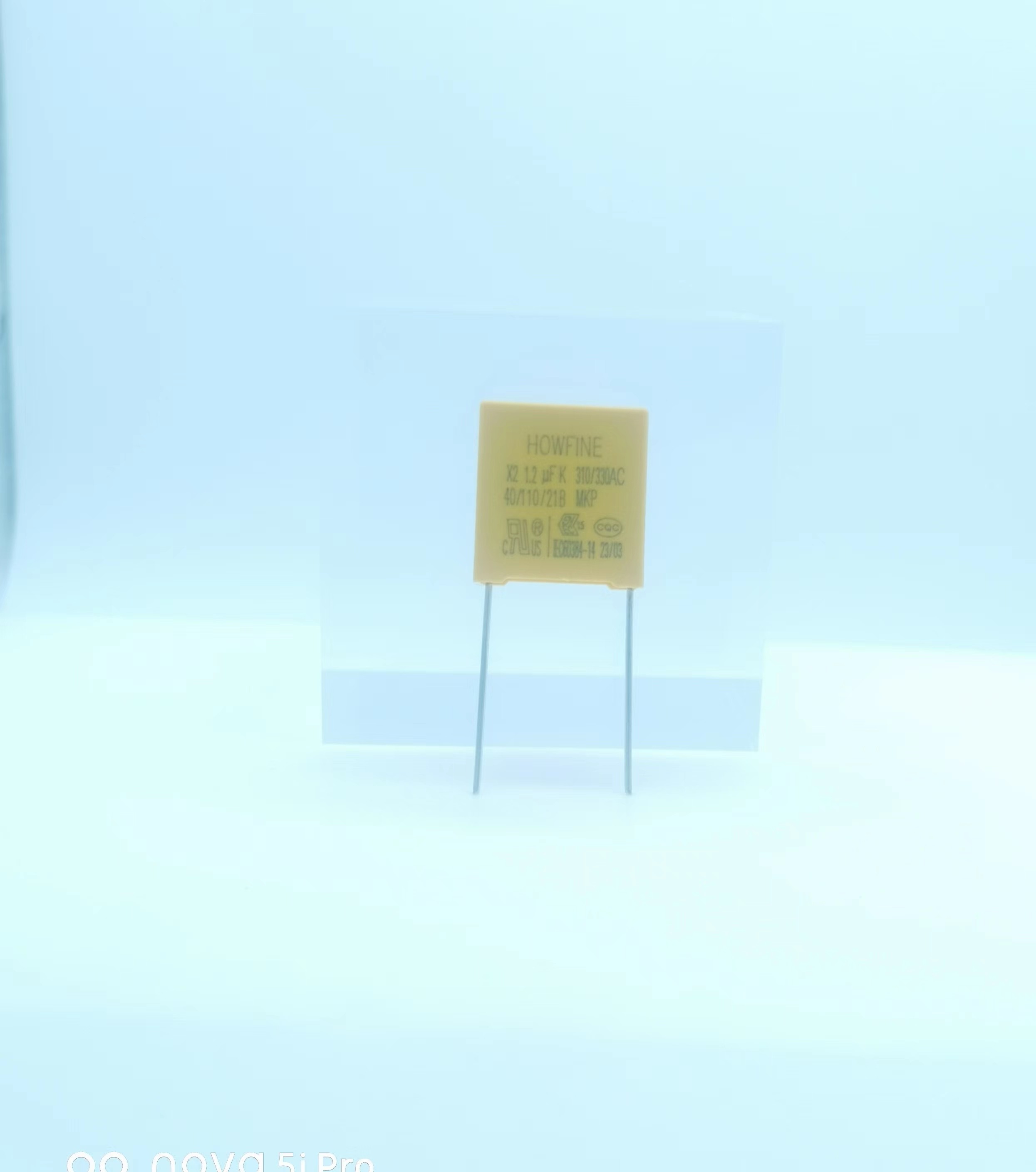 Metallized Polypropylene X2 Safety Capacitor 125K 310V Yellow Color