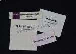 Flag 0.4mm Silicone Rubber Labels On Black Polyester Tape