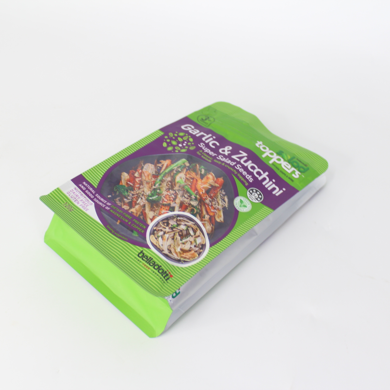 Custom design Print Flat Bottom Pouch With Easy Tear Zipper Stand up Bag For Seasoning Packaging