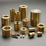 Customized CNC Brass Parts , Metal Turning Services 0.005mm Tolerance