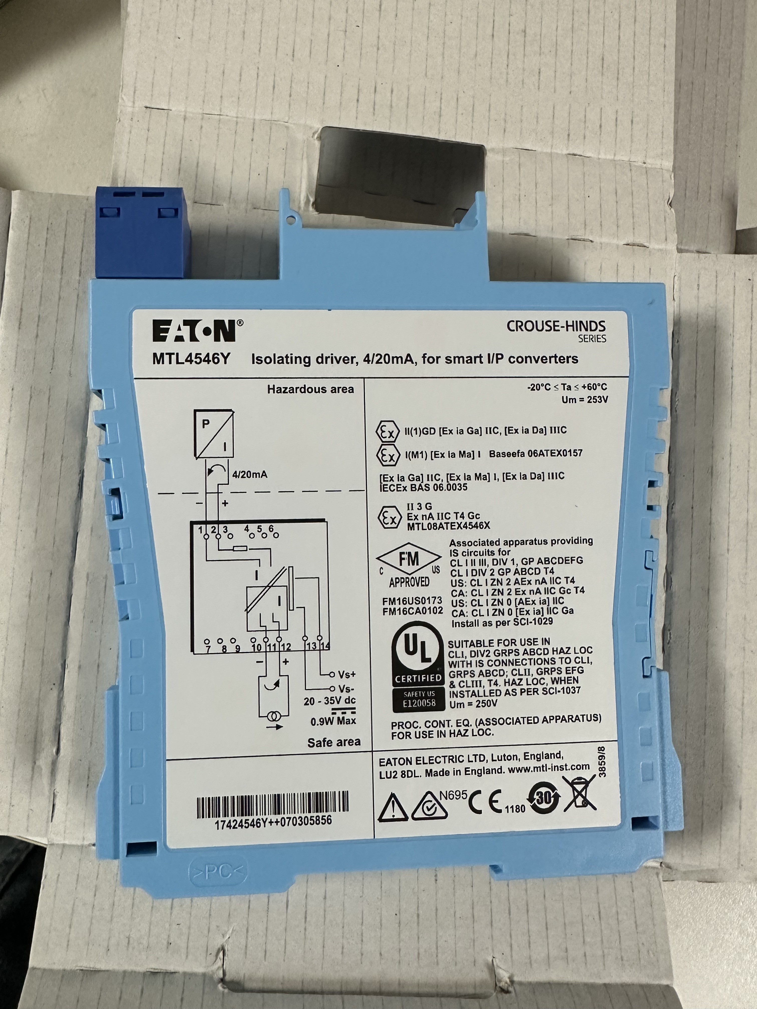 MTL4546Y MTL Instruments Isolating Driver
