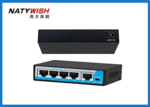 China 12V 15.4W 10 / 100M 4 Port Industrial POE Switch Support Extend 250 Meters wholesale