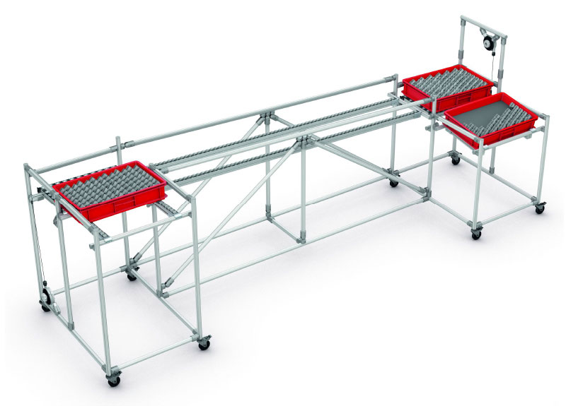 The Third Generation Lean Pipe Aluminium Alloy Tube For Pipe Rack System  Automation Equipment