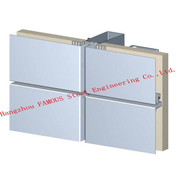 British Standard Aluminum Panel Metal Glass Curtain Wall For Commercial Office