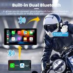 GRANDnavi 5.5inch Portable CarPlay Monitor Motorcycle Navigation Device