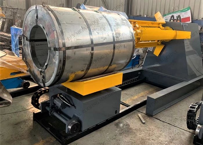 Electric Automatic Decoiler 5000kgs Hydraulic Uncoiler With Four Arms