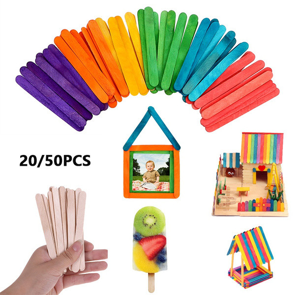 Disposable Wood Timber Craft Bulk Popsicle Sticks For Ice Cream