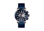 Genuine Leather Strap Male Timepieces Stainless Steel Back Watch