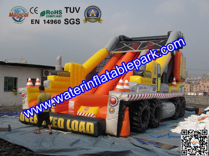 Customized Car Shape Inflatable Slide for Advertising