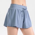 Oem Factory Manufacturer Custom Logo High-Waist Loose Shorts Women Breathable