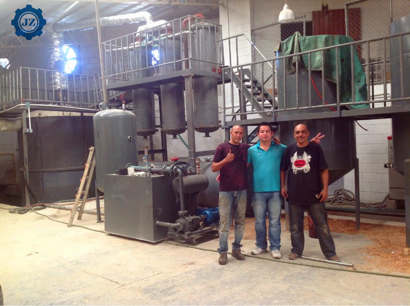 Low Sulphur 75%-80% Diesel Yield Used Oil Refining Waste Oil Distillation Machine