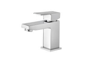 China Single Lever Brass Wall Mixer Tap Ceramic Valve Chrome Finish wholesale