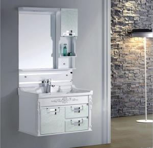 China 80 X48/cm PVC bathroom cabinet / wall cabinet / hung cabinet / white color for bathroom wholesale