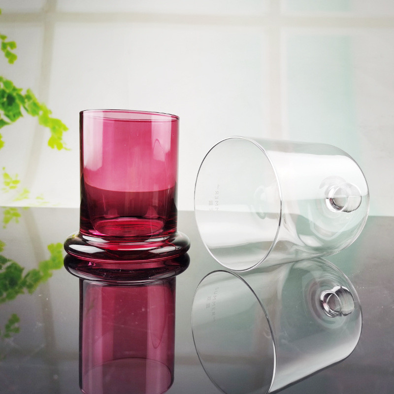 Wedding Candle Custom Logo 9cm 10cm Glass Bell Jar