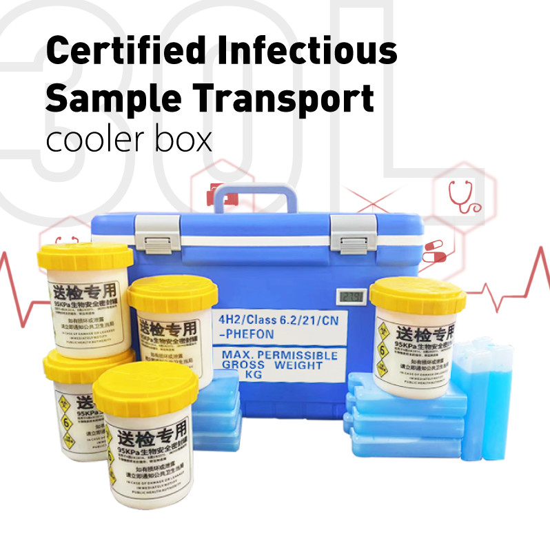 Class A UN2814 Pathogenic Sample Transport Box For Lab And Hospital Equipment