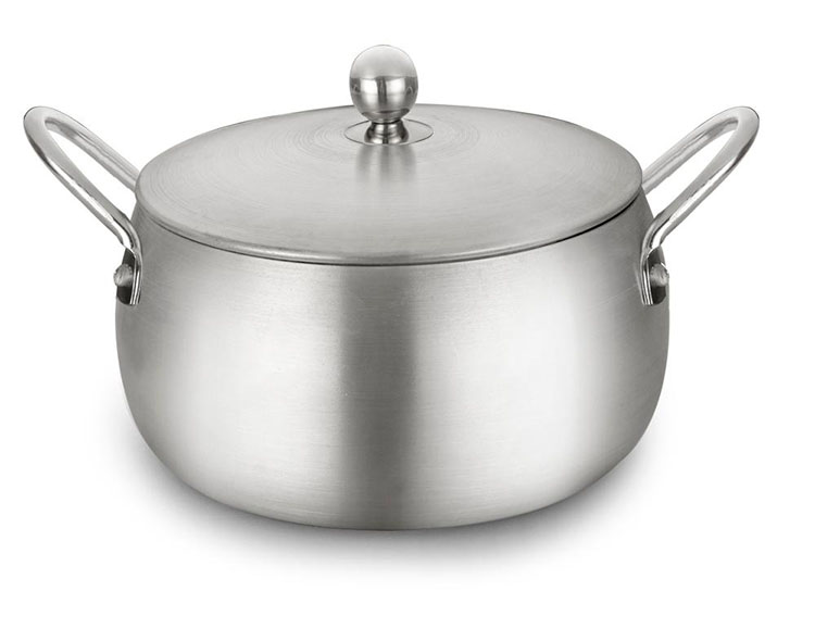 Recyclable Spin Bottom Cookware Pot Alu Material For Kitchen Cooking