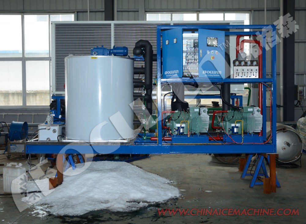 5000kg Ice Storage Capacity Direct Cooling Ice Block Maker Machine for Industrial