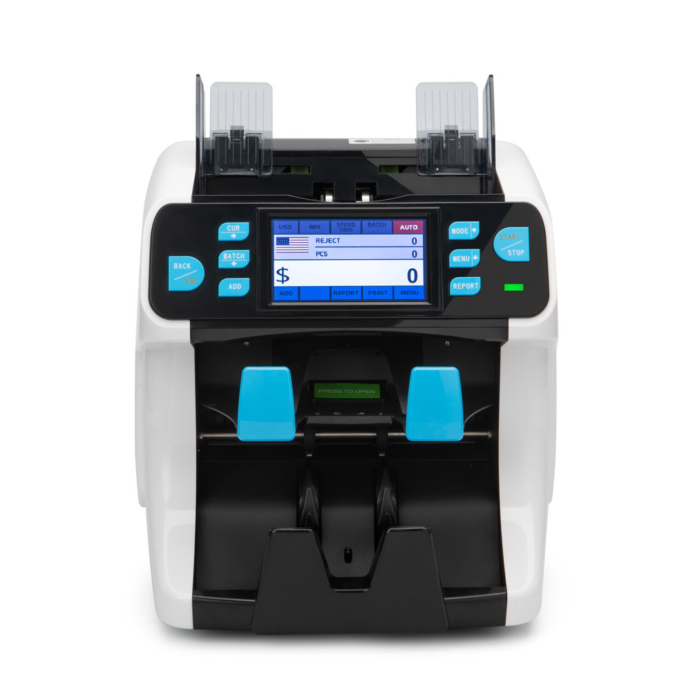 Bank note professional two pocket bill banknote sorter money counter and cash currency sorter machine