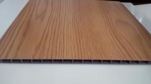 China Laminate UPvc Plastic False Wall Panels With Wooden Grain wholesale